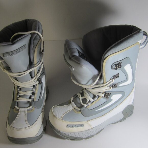 FXR Adrenaline X White / Gray Womens Boots Size: 7M - Picture 1 of 15